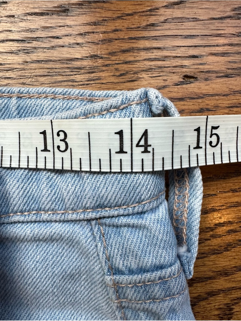 Old Navy Light Blue Wide-Leg Button-Front girls Jeans - Picture 4 of 7